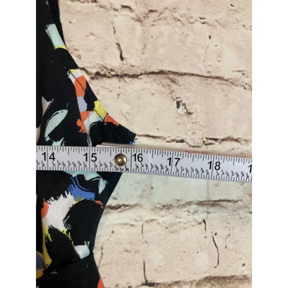 Jason Wu Shirt Dress Womens XS Black Speckled Full Button Front Belted Artsy - Picture 9 of 14